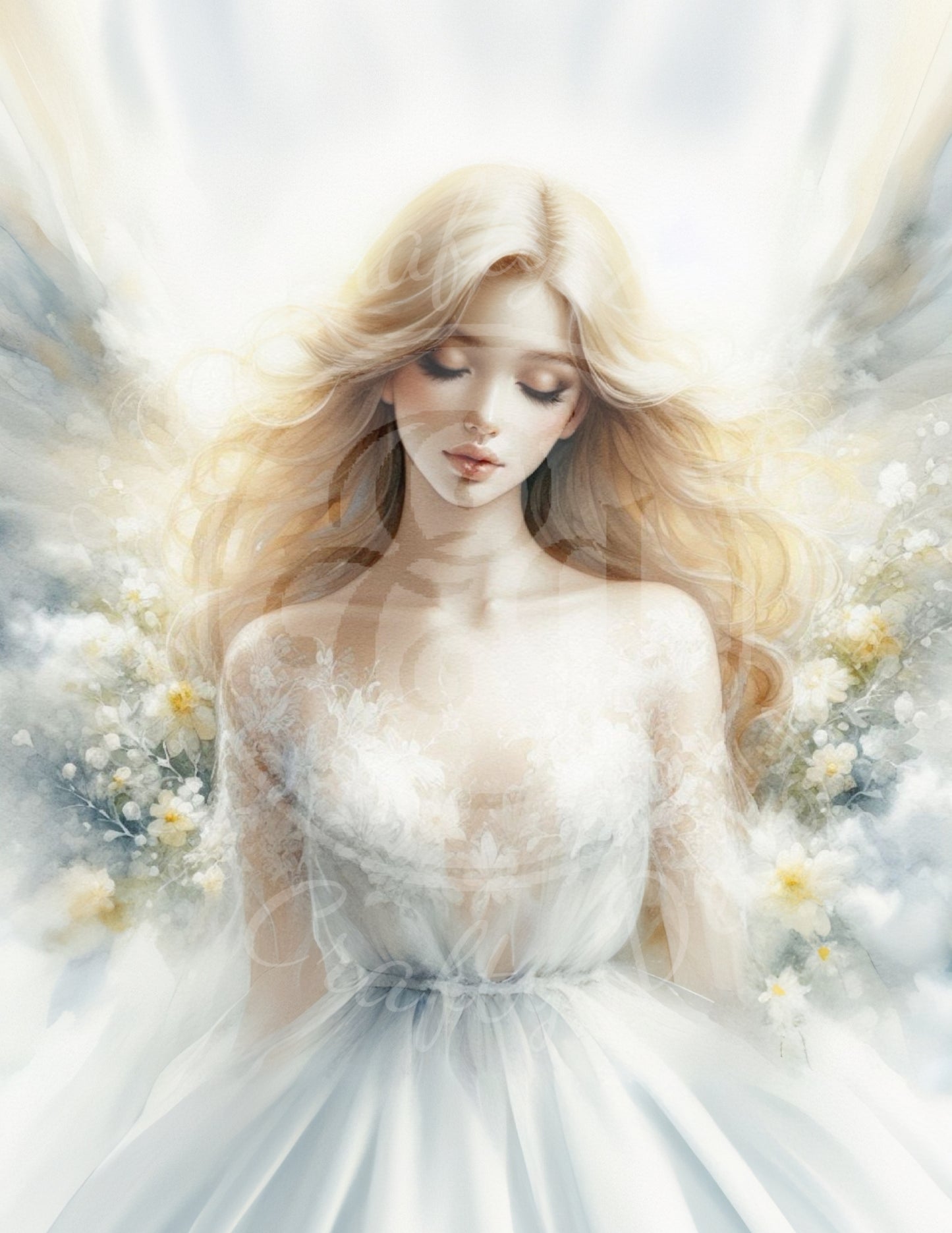 9 VMS Daisy Angel Mix Size Printable Set