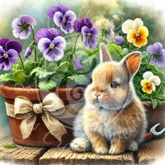 9 Violets and Bunny