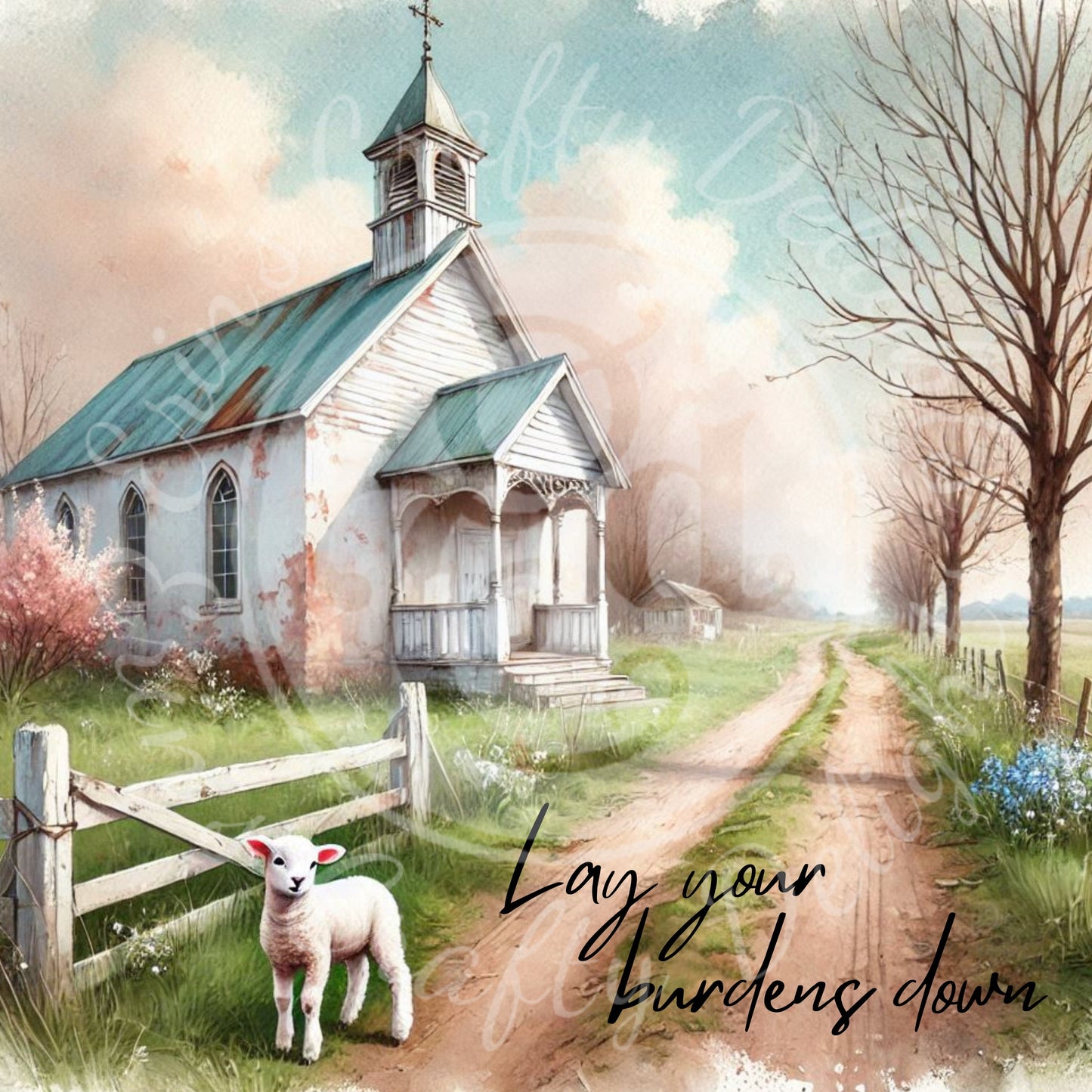 Lay Your Burdens Down 8x8" Printable