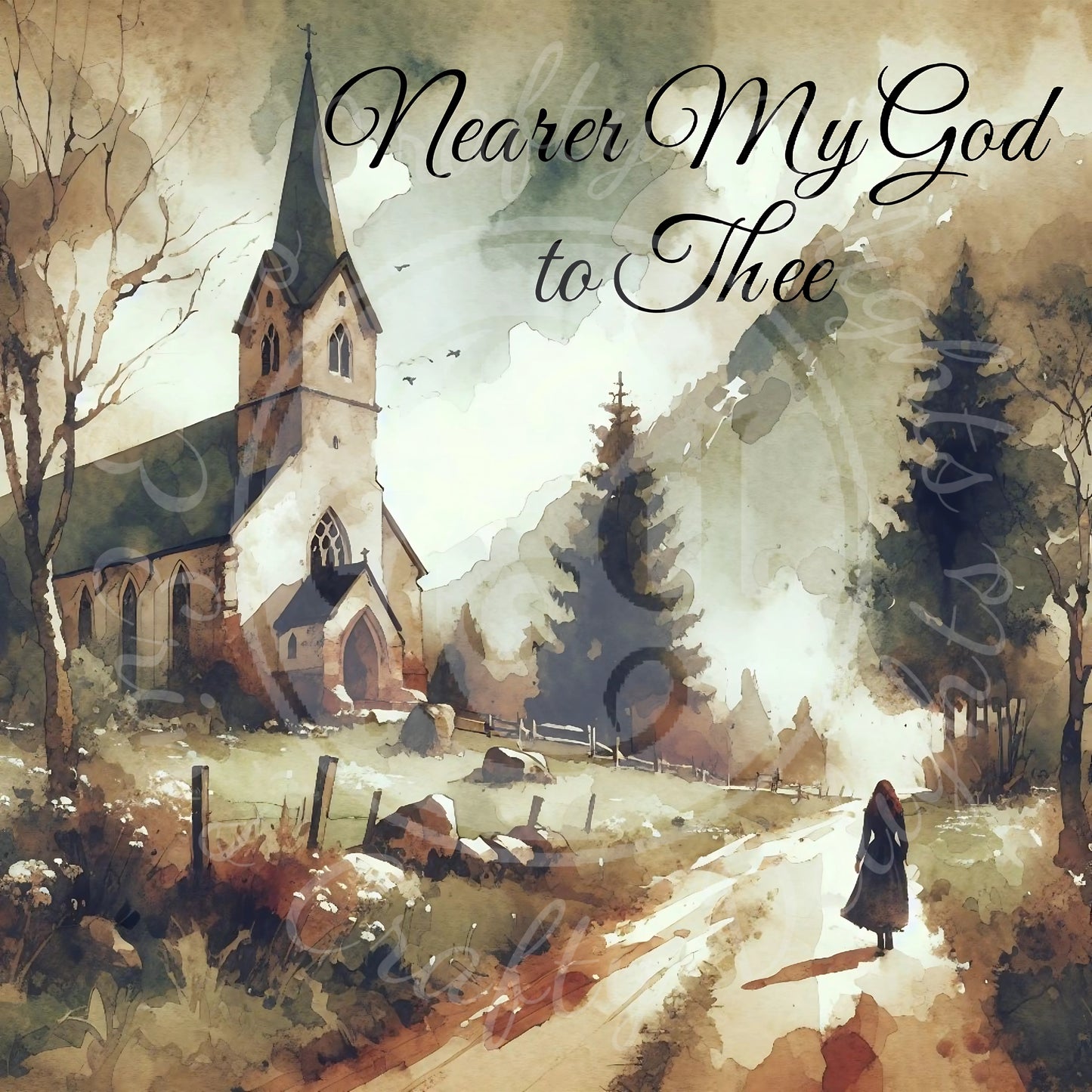 Nearer My God to Thee 8x8" Printable