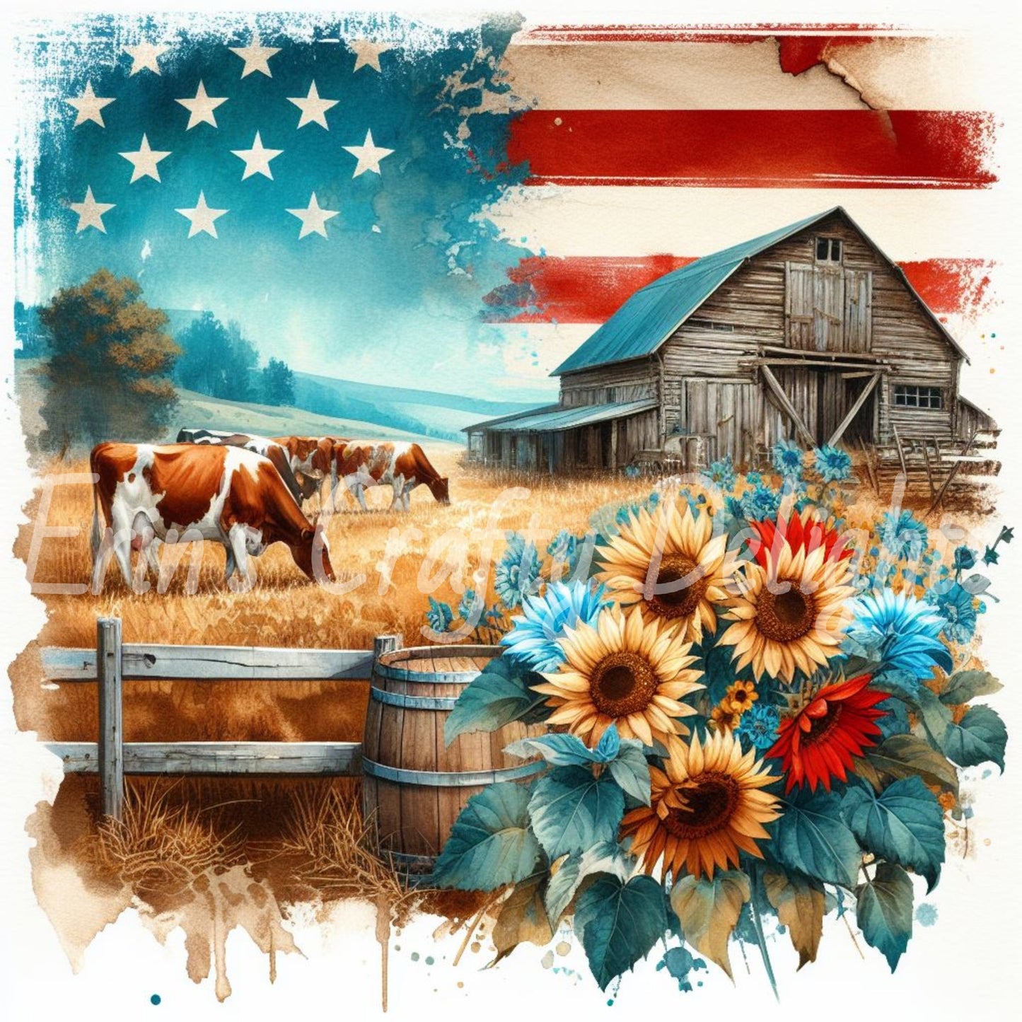 American Cows Set 2