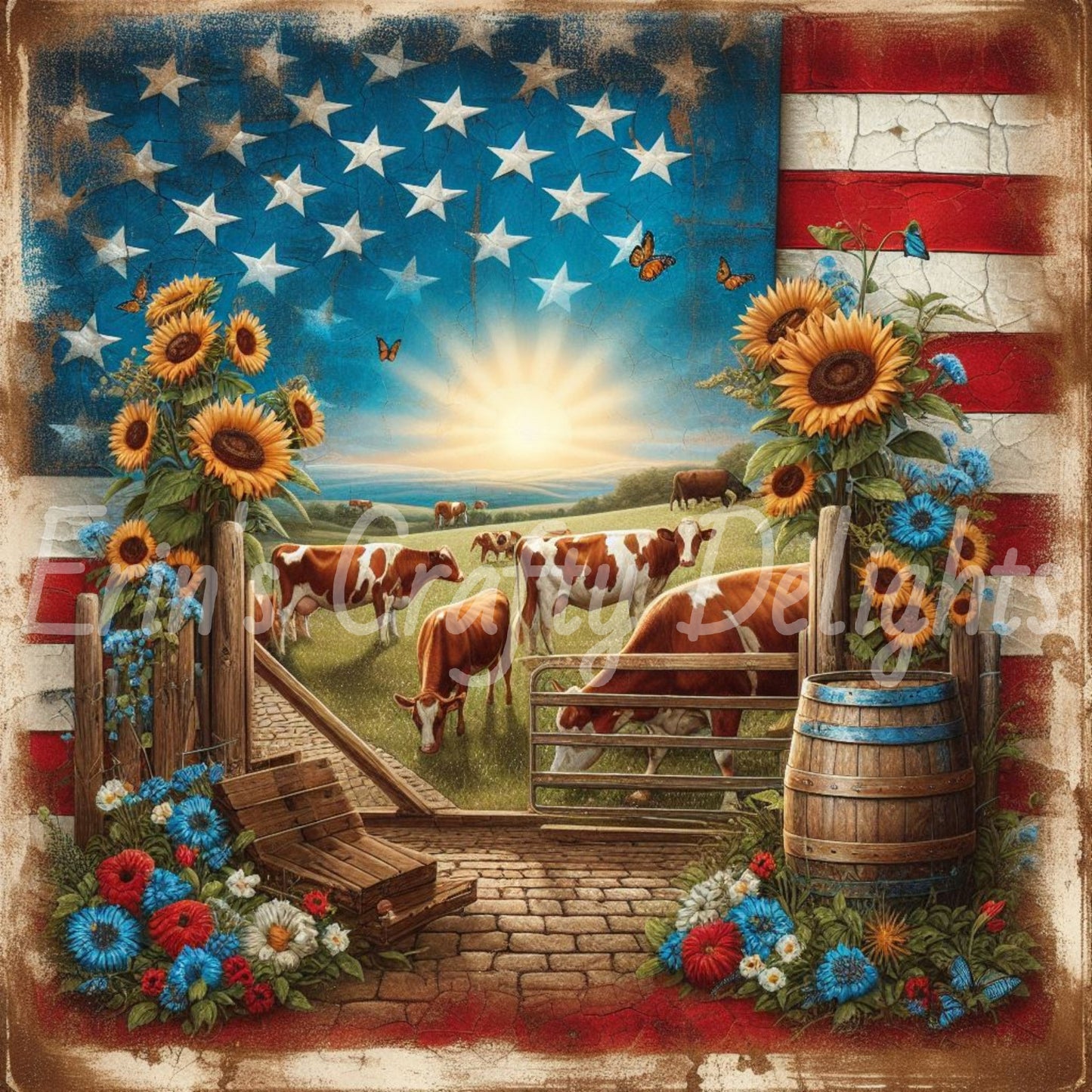 American Cows Set 1