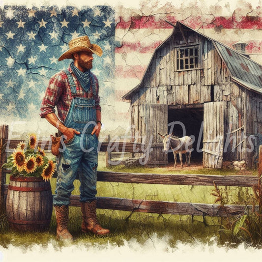 Farmer and Donkey 3