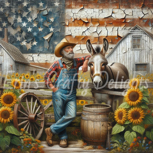 Farmer and Donkey 5