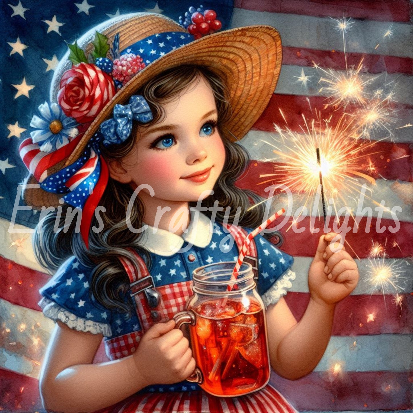 American Girls with Sparklers Set 2
