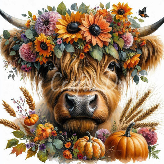 Autumn Highland Cow 2