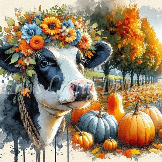 Autumn Holstein Cow 3