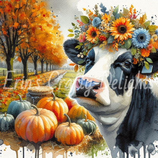 Autumn Holstein Cow 4