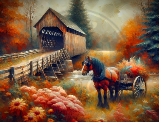 Covered Bridge in Autumn 3