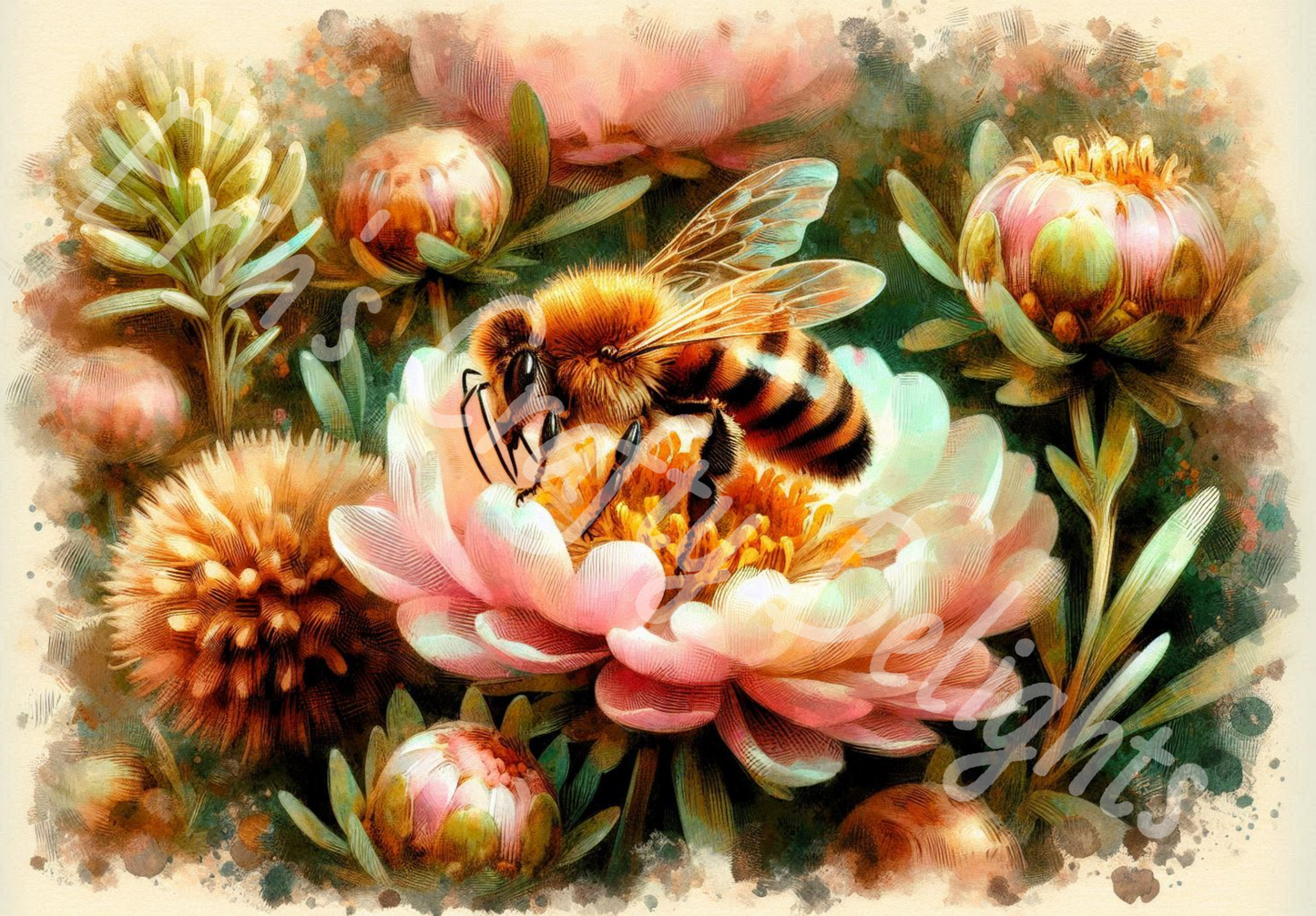Bee and Flower 1
