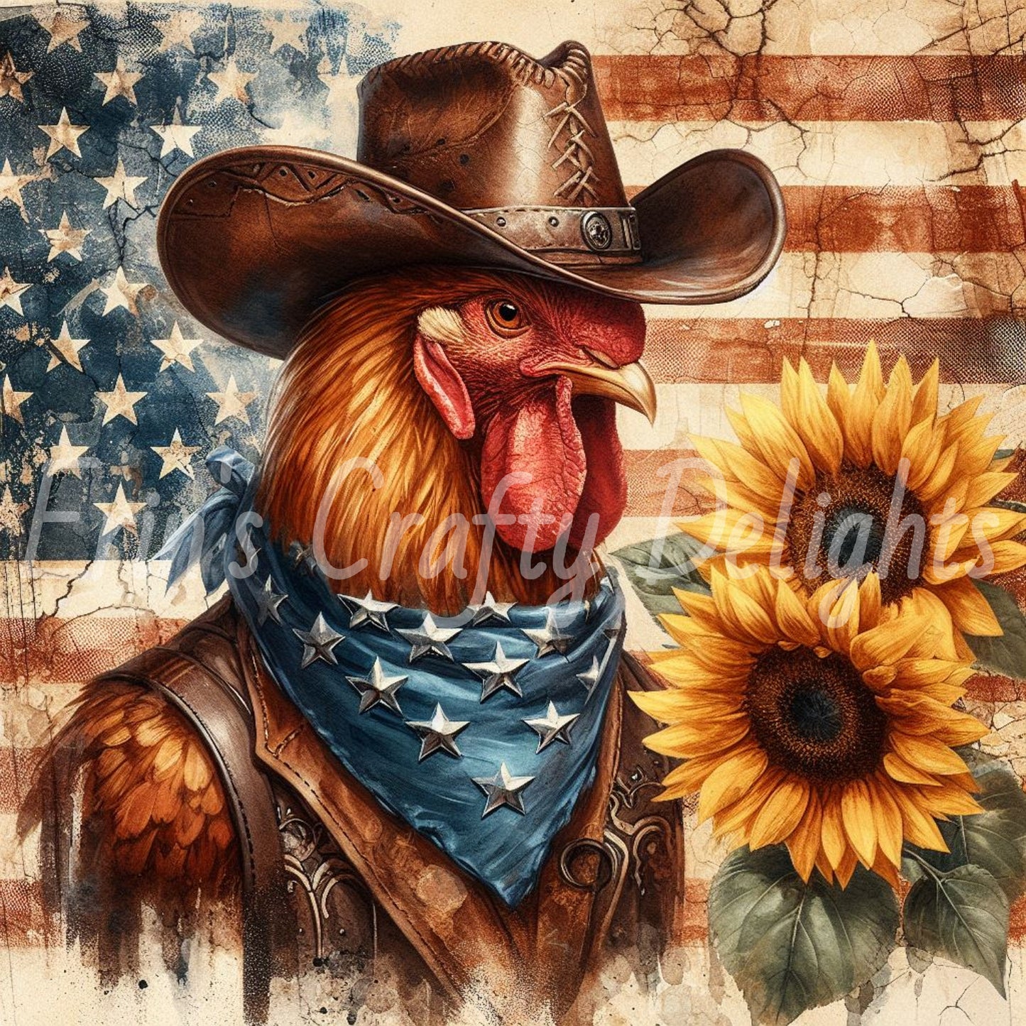 Cowboy Roosters Set 1