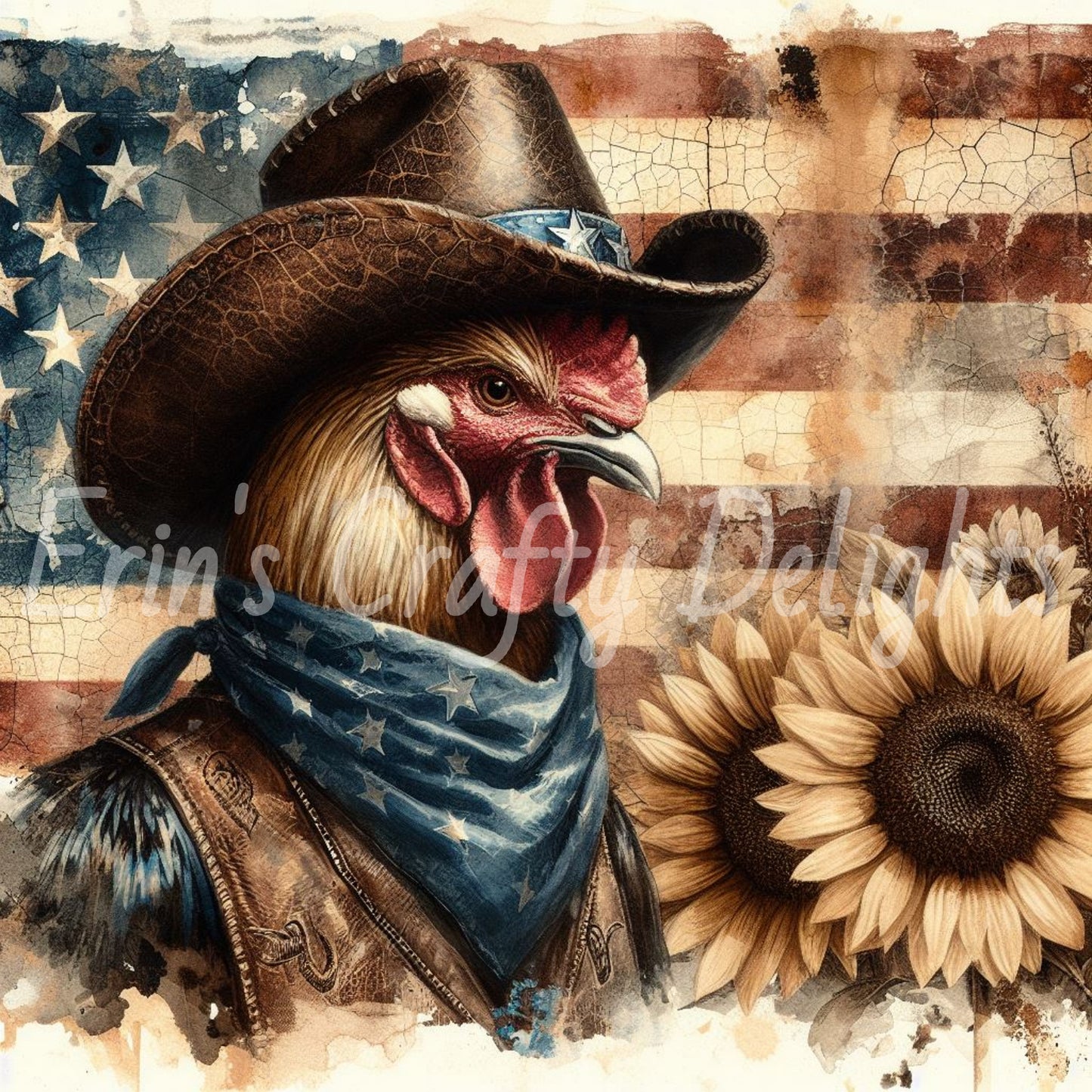 Cowboy Roosters Set 1