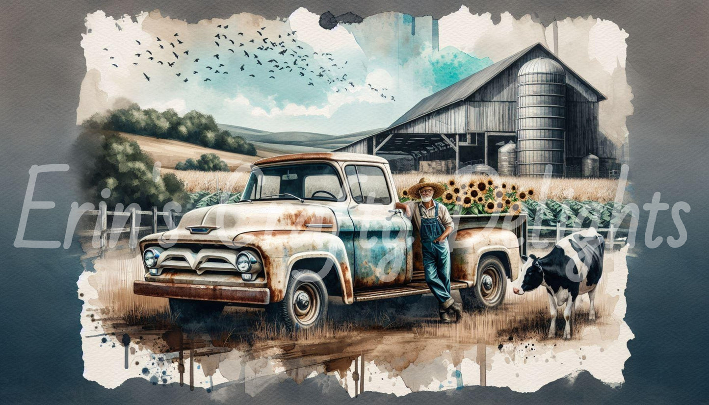Old Farm Truck Set 1