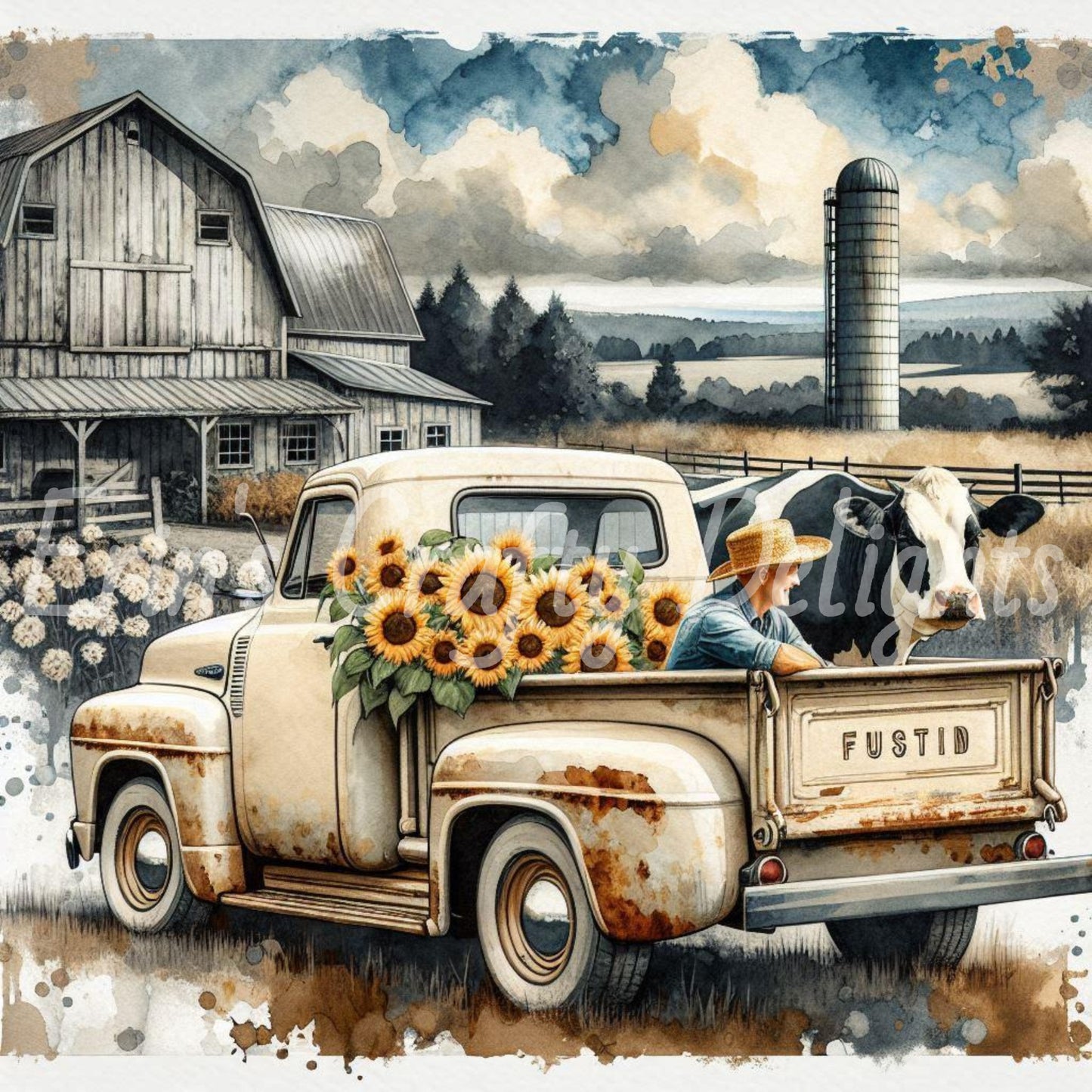 Old Farm Truck Set 1