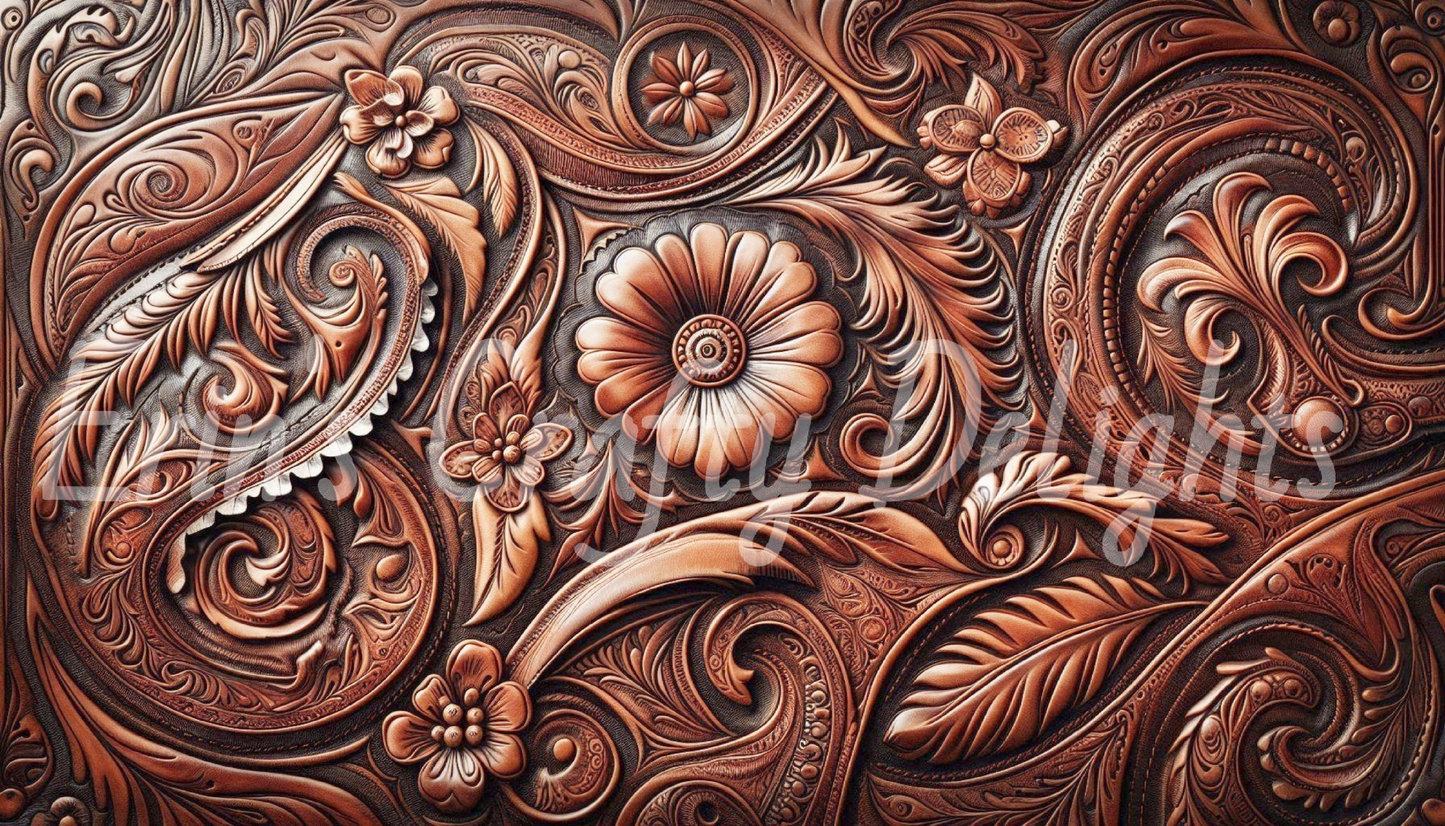 Carved Leather Printable 1