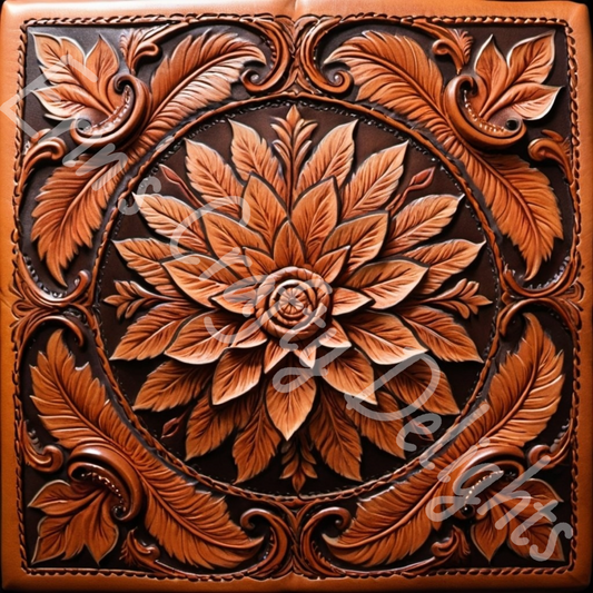 Carved Leather Printable 4
