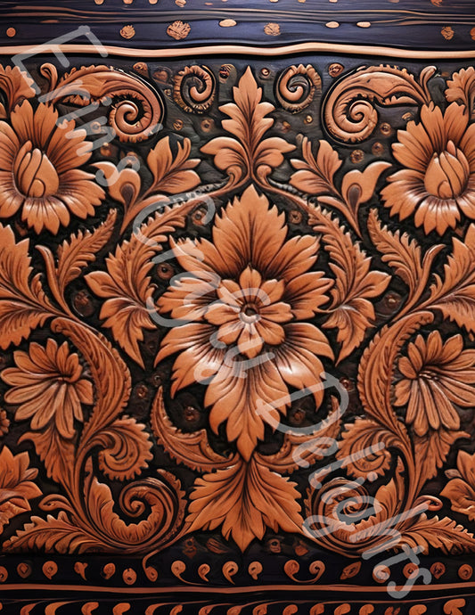 Carved Leather Printable 8