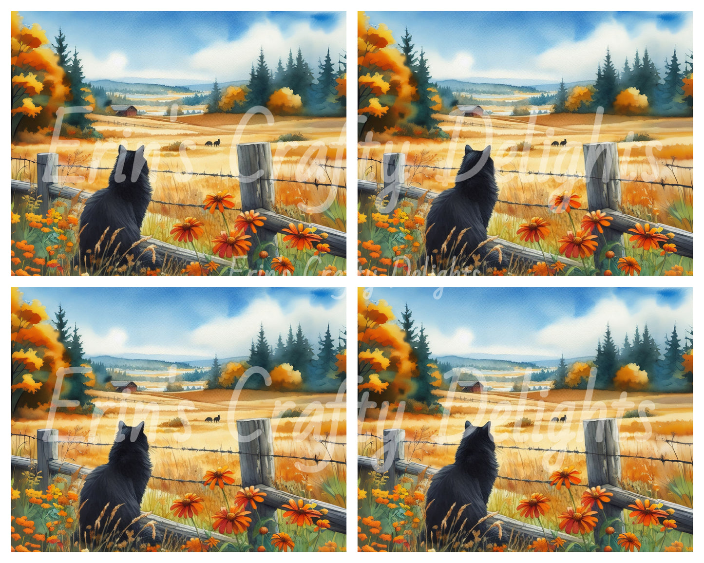Cat on a Fence 1