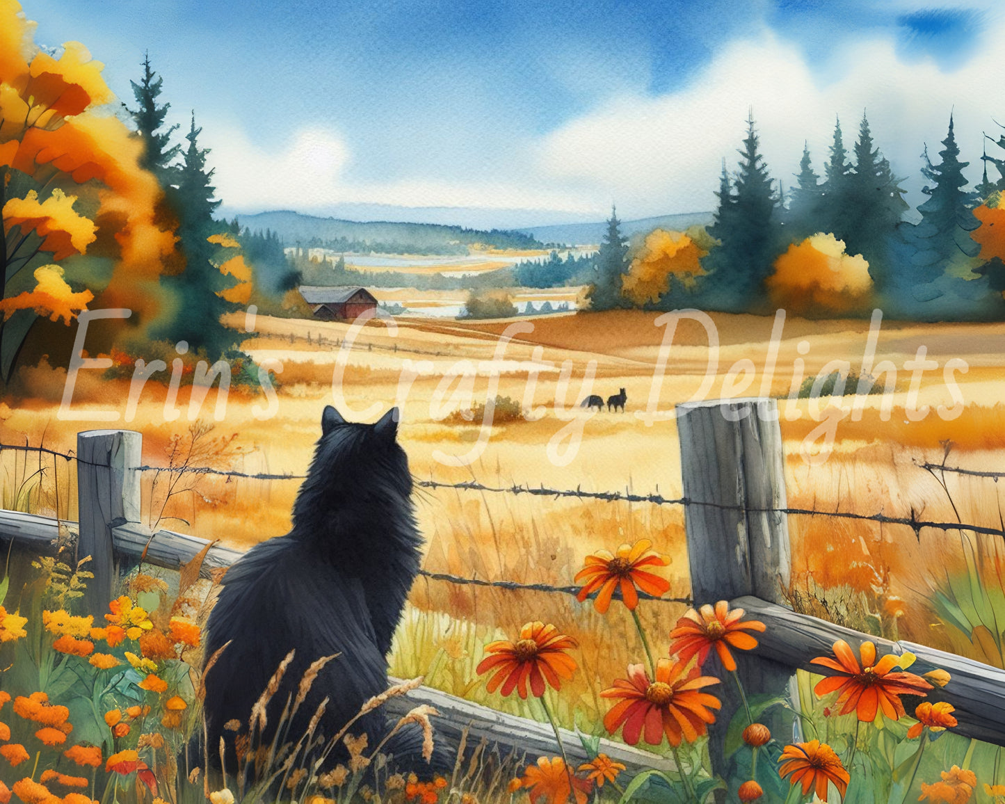 Cat on a Fence 1