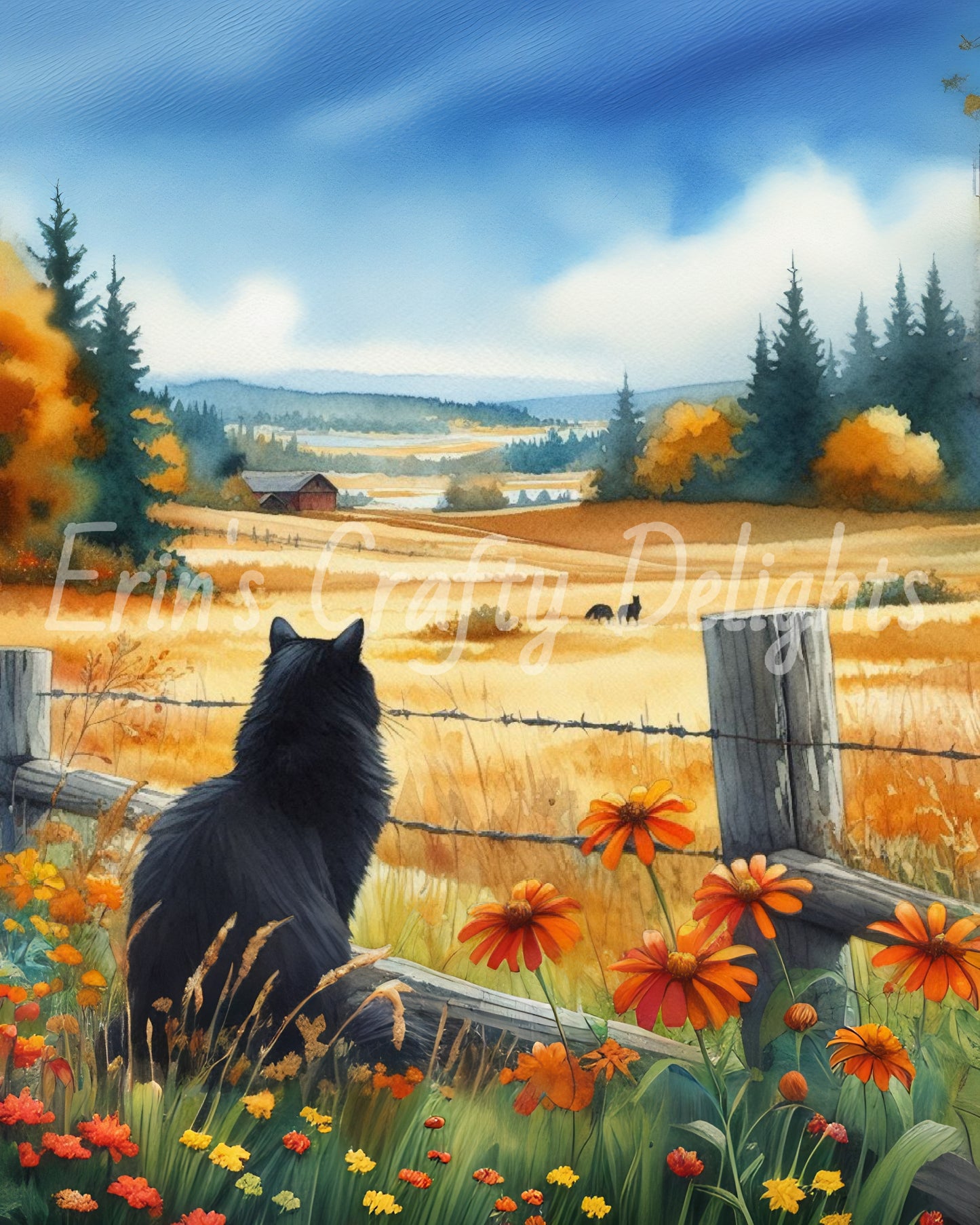 Cat on a Fence 1