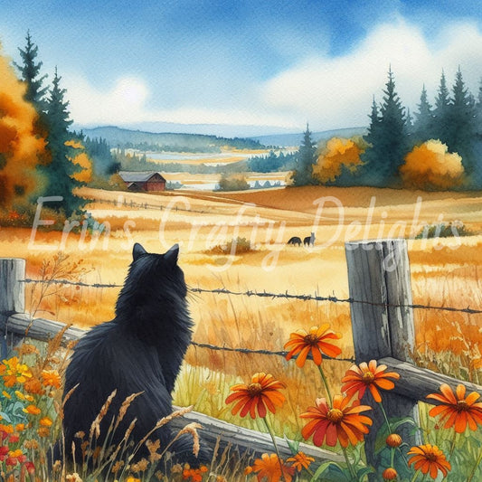 Cat on a Fence 1