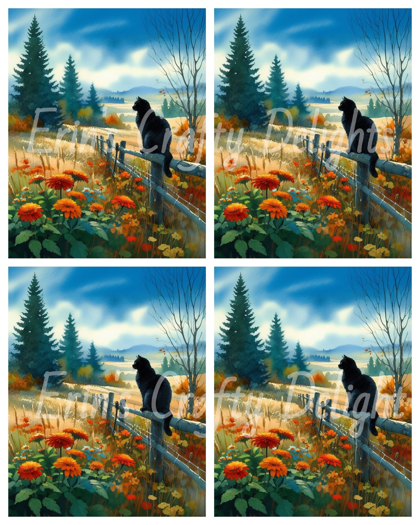 Cat on a Fence 3