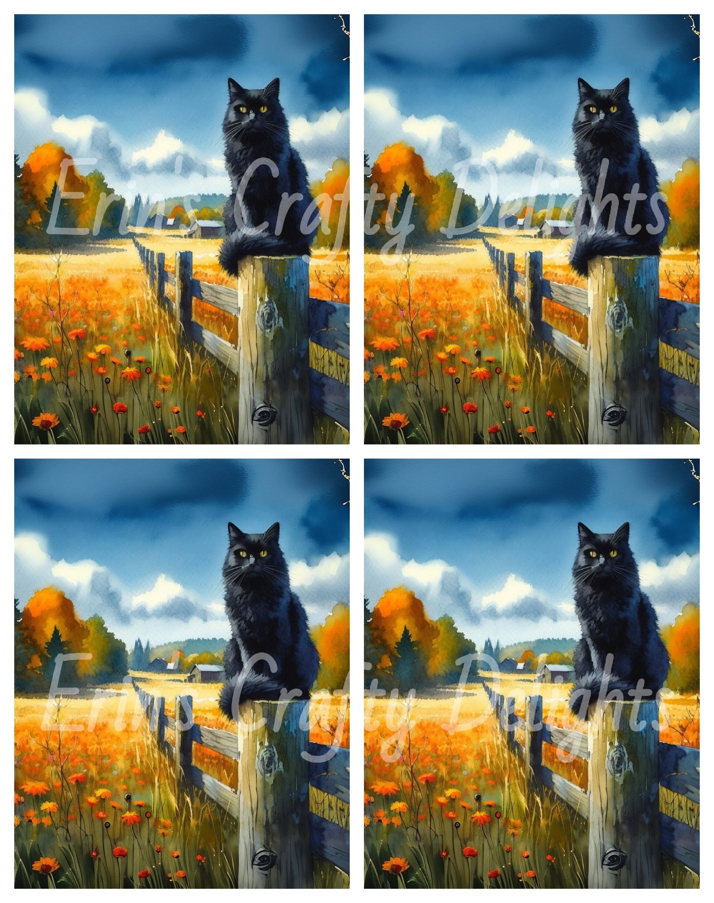 Cat on a Fence Post 3