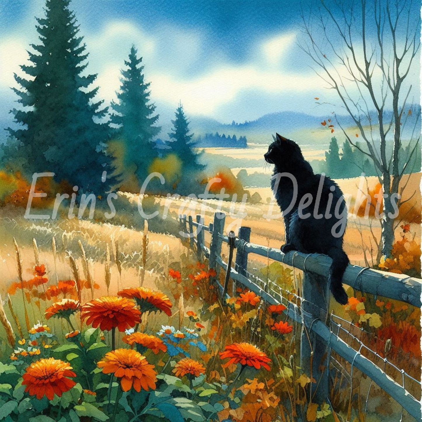 Cat on a Fence 3