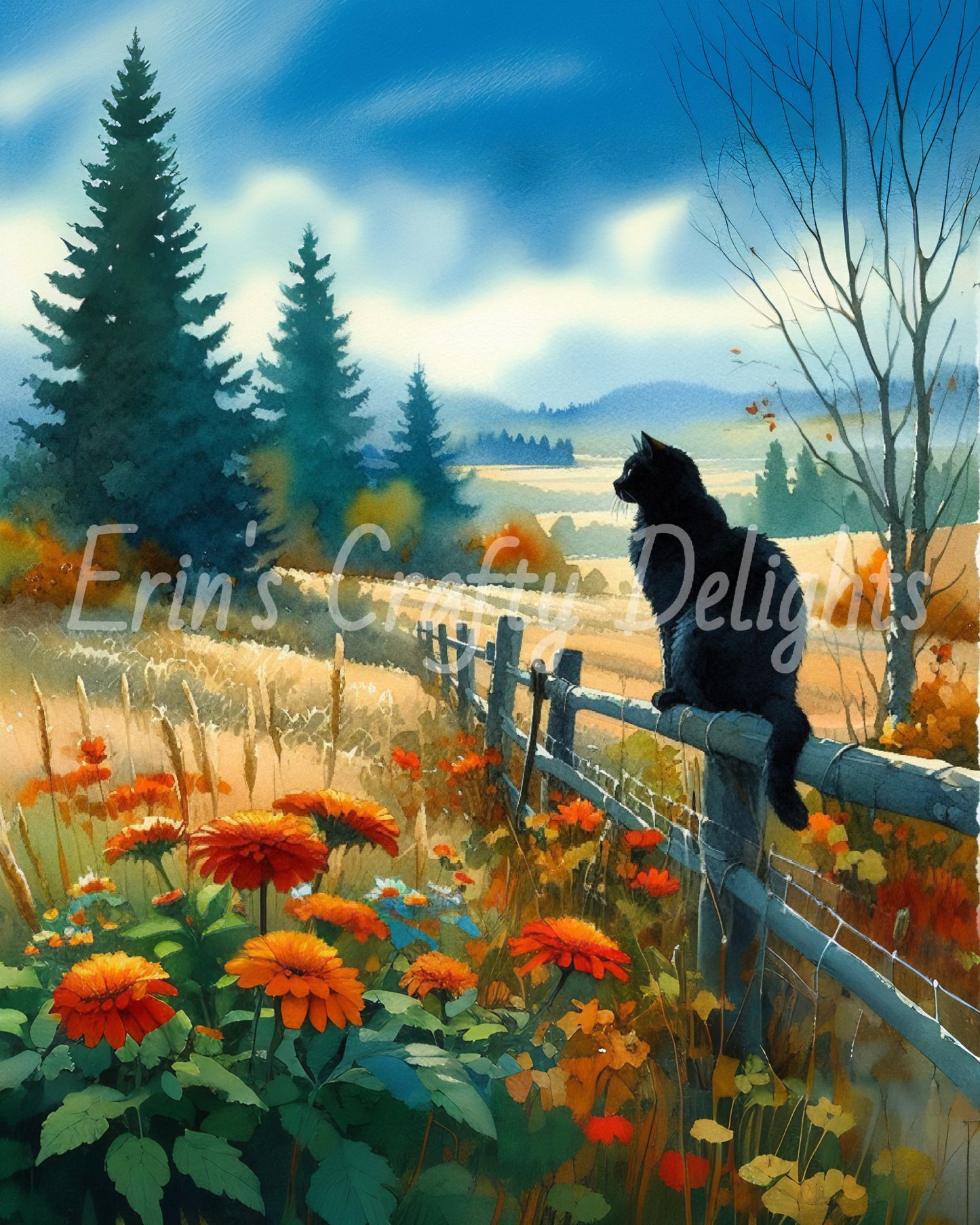 Cat on a Fence 3