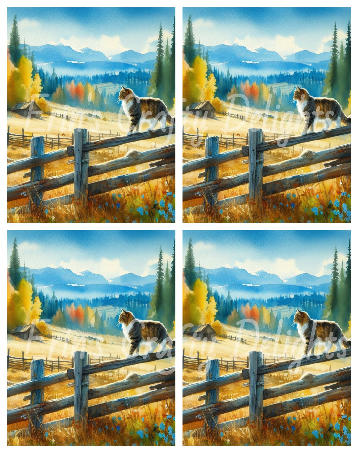 Cat on a Fence 4