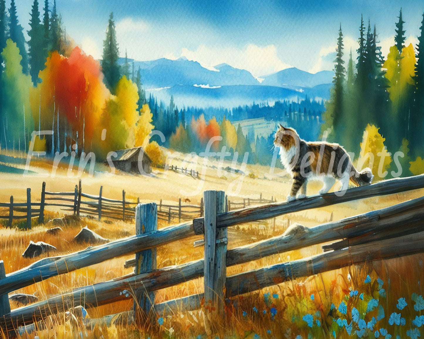 Cat on a Fence 4