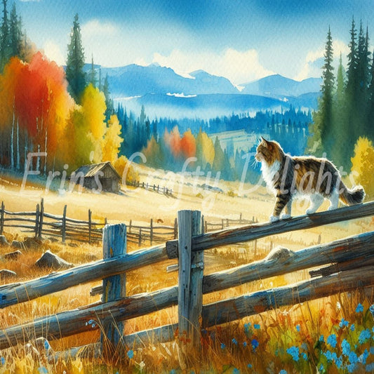 Cat on a Fence 4