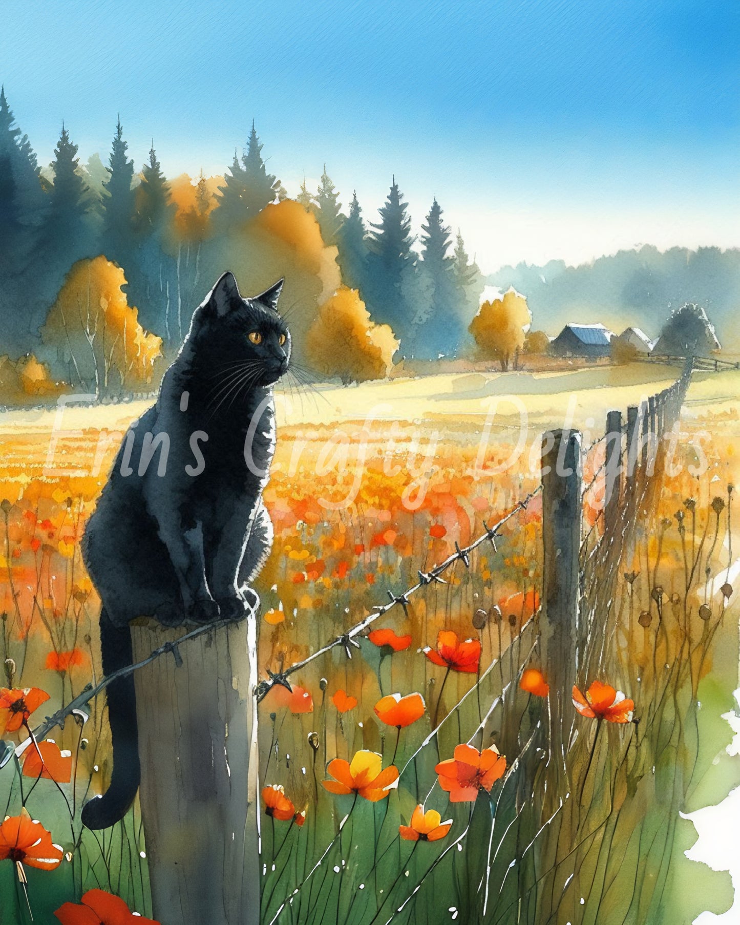 Cat on a Fence Post 2