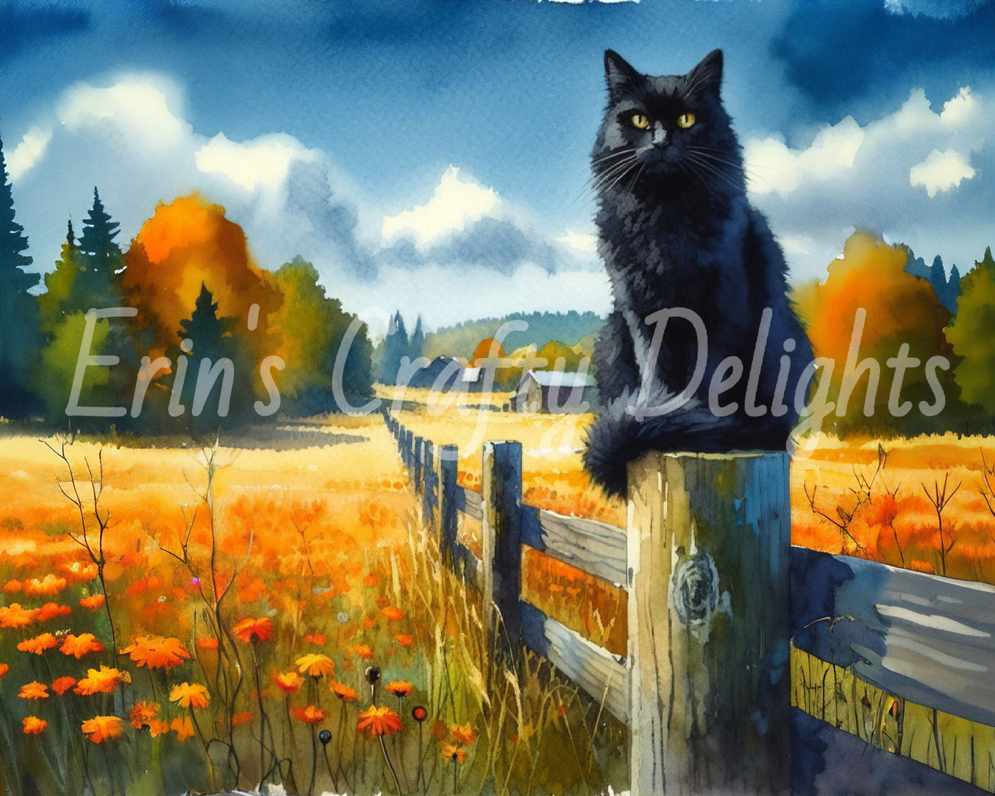 Cat on a Fence Post 3