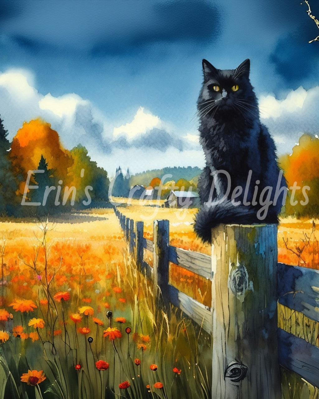 Cat on a Fence Post 3