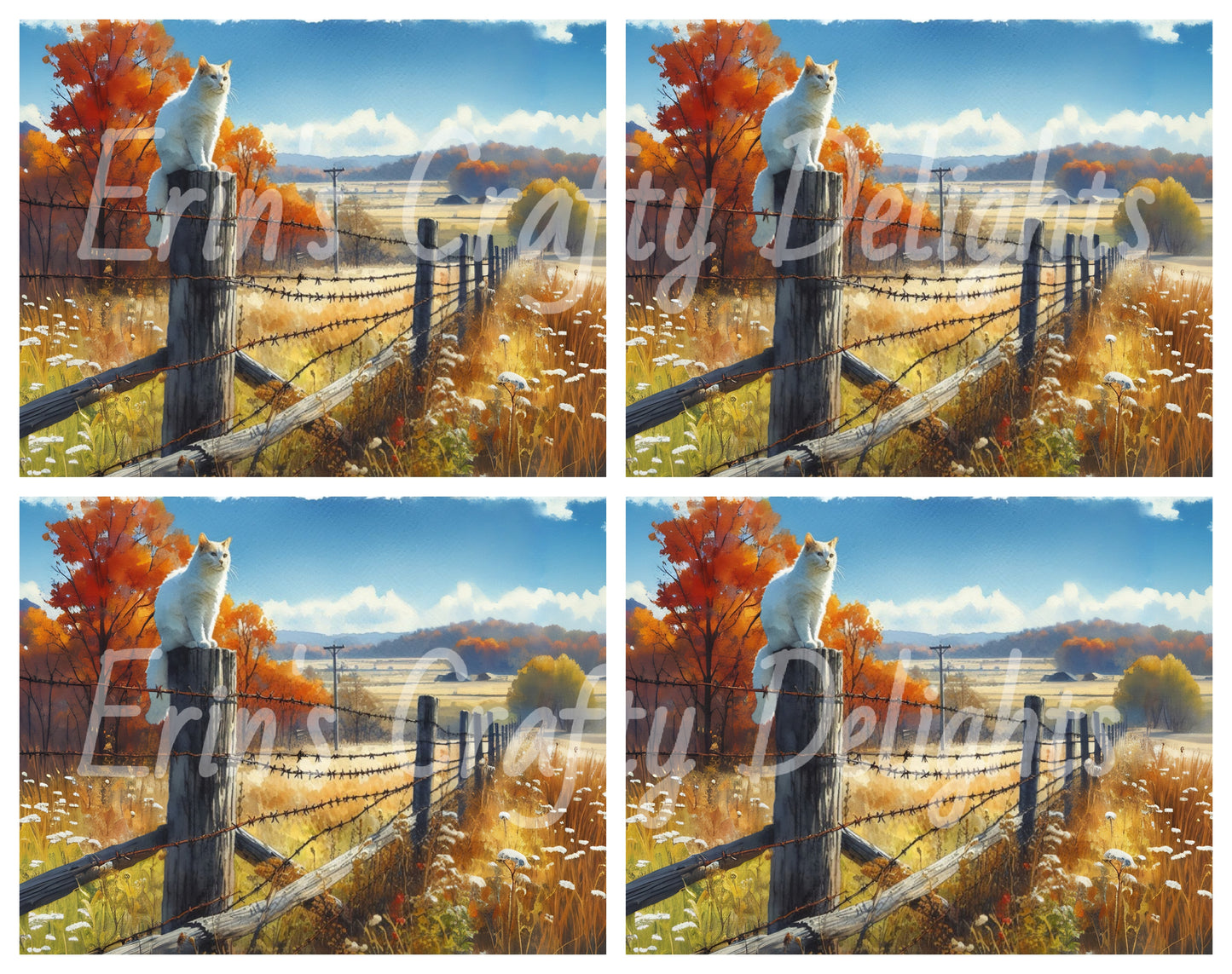 Cat on a Fence Post 4
