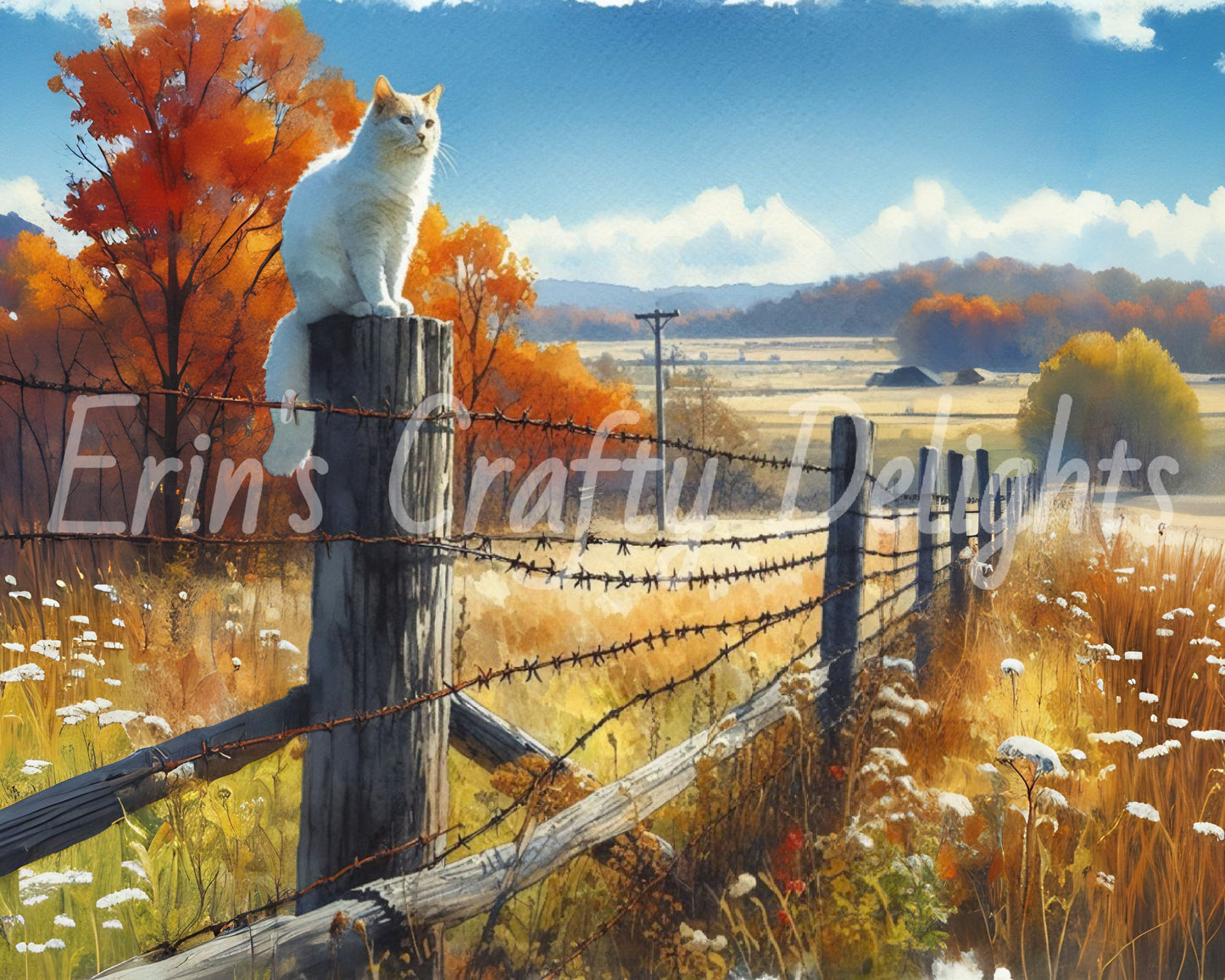 Cat on a Fence Post 4