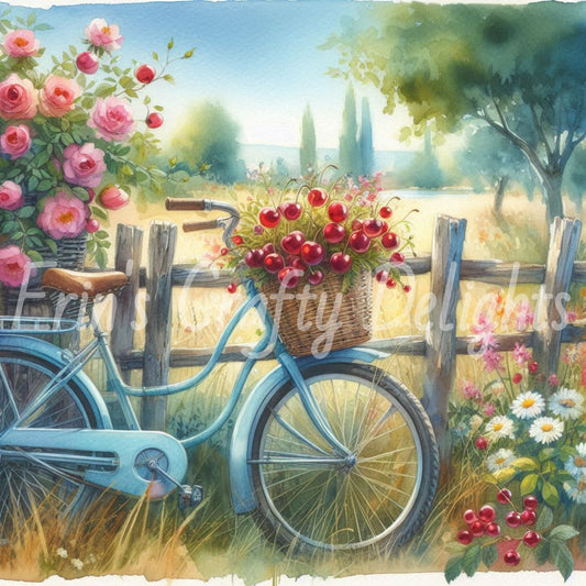 2 Sq Cherry Lane 8x8 Printable