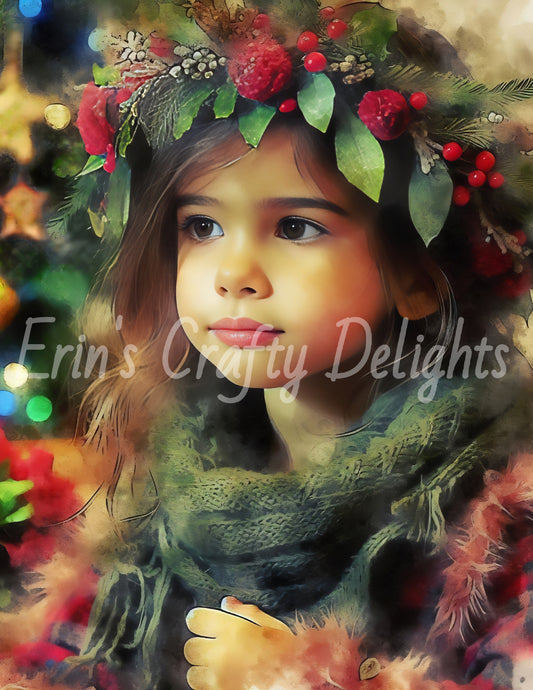 Christmas Girl Portrait 2