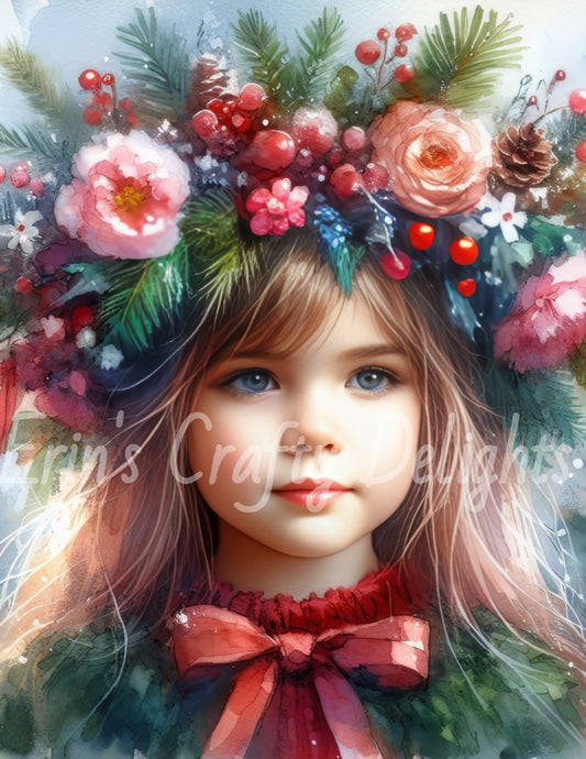 Christmas Girl Portrait 3