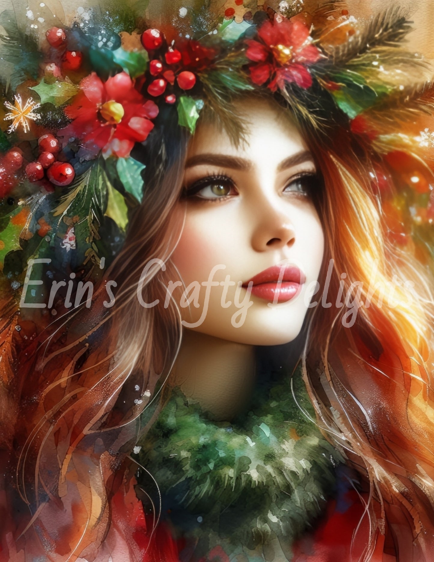 Christmas Woman Portrait 10