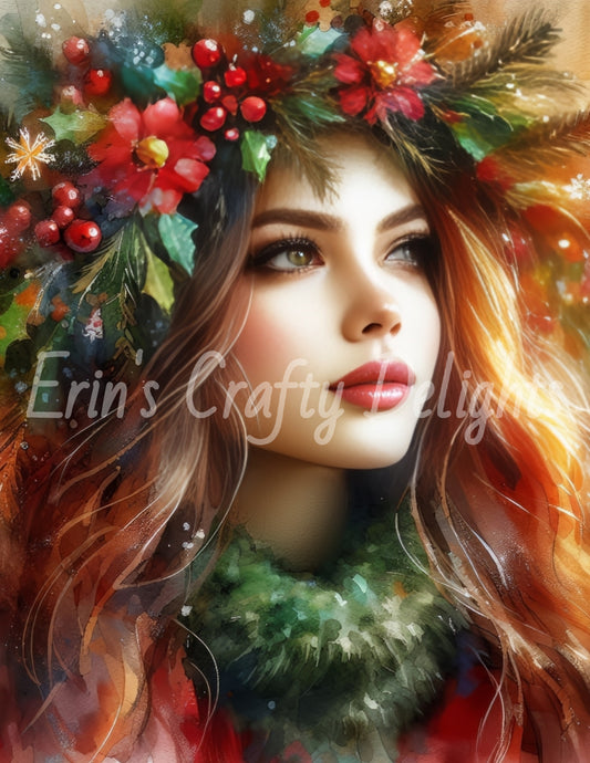 Christmas Woman Portrait 10