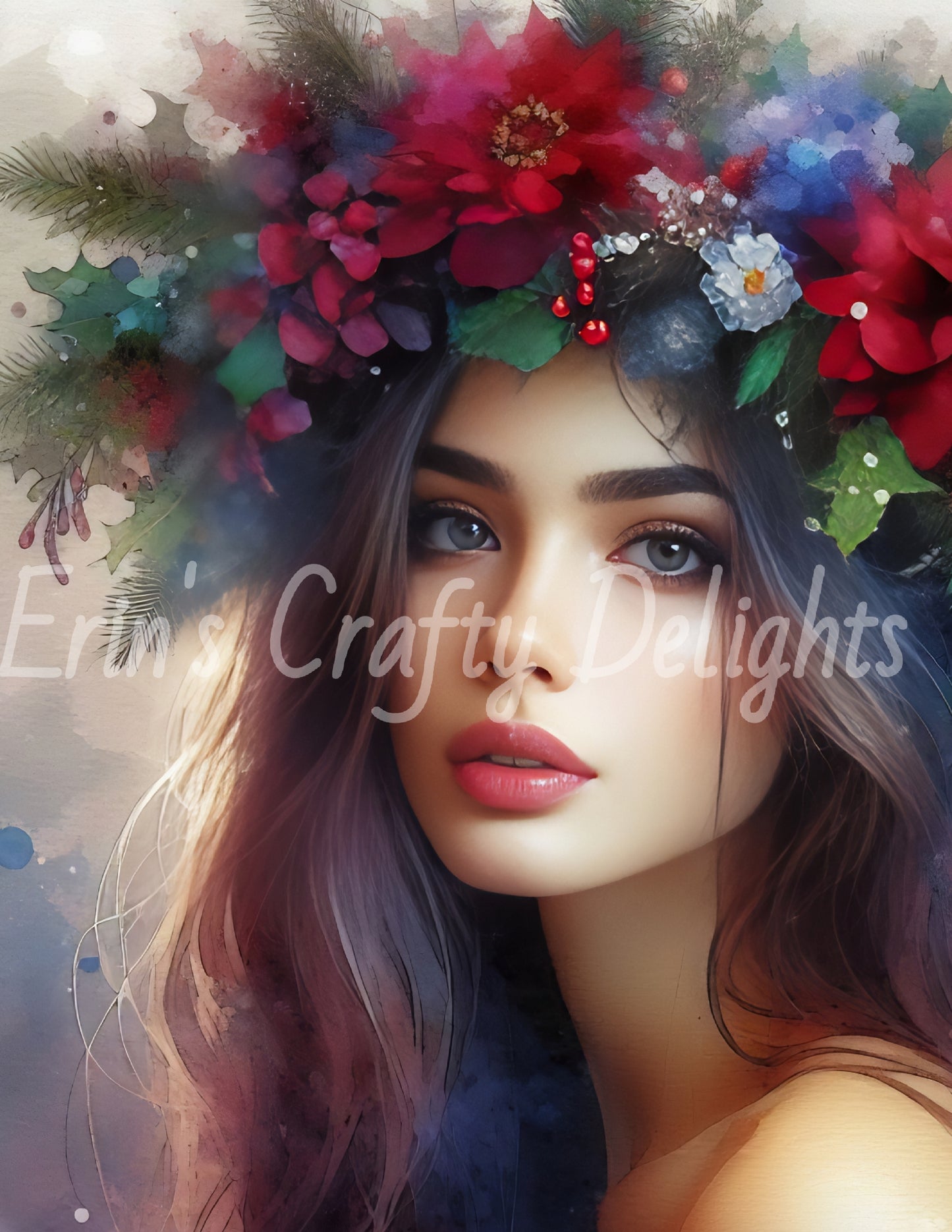 Christmas Woman Portrait 13