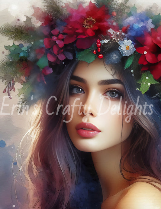 Christmas Woman Portrait 13
