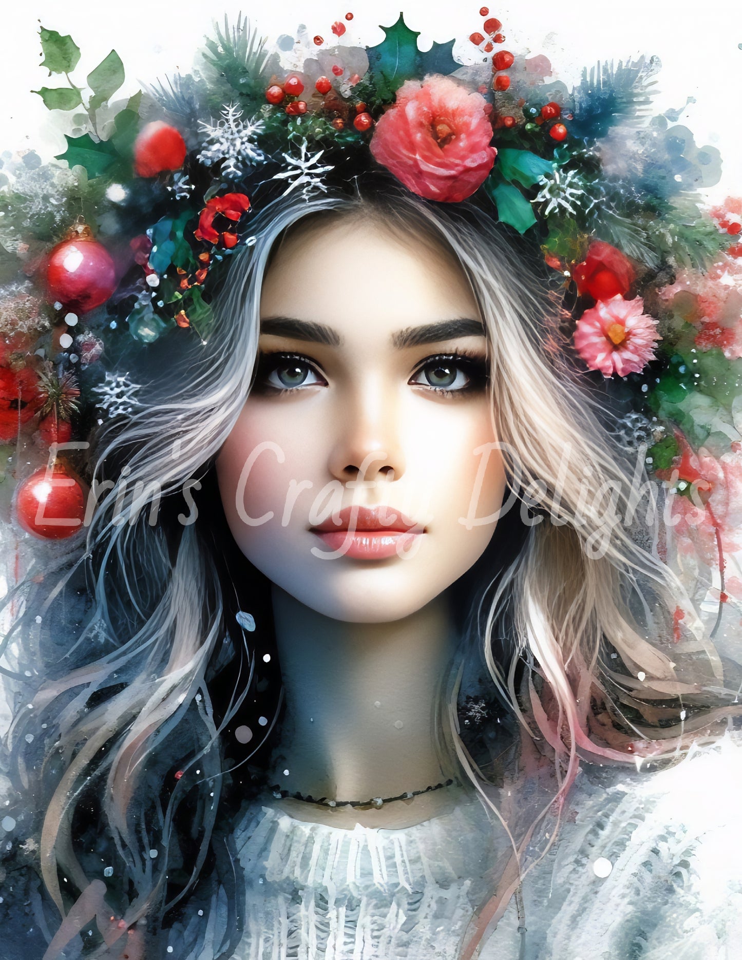 Christmas Woman Portrait 14