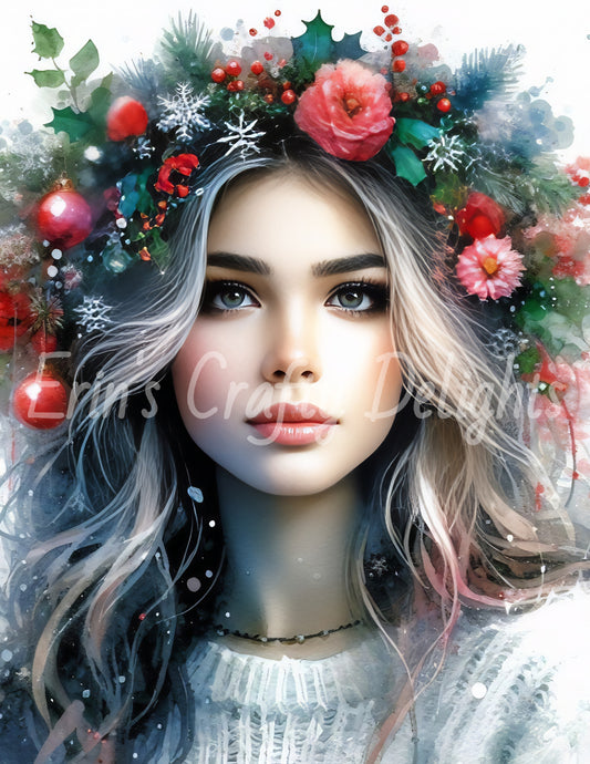 Christmas Woman Portrait 14