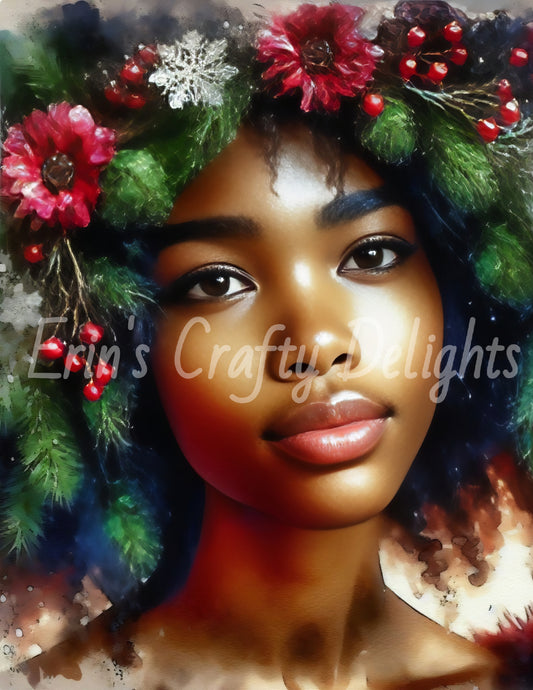 Christmas Woman Portrait 15