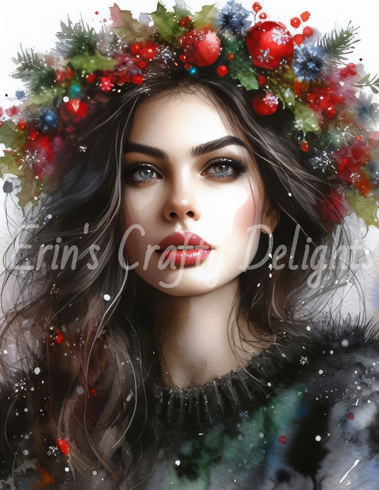 Christmas Woman Portrait 16