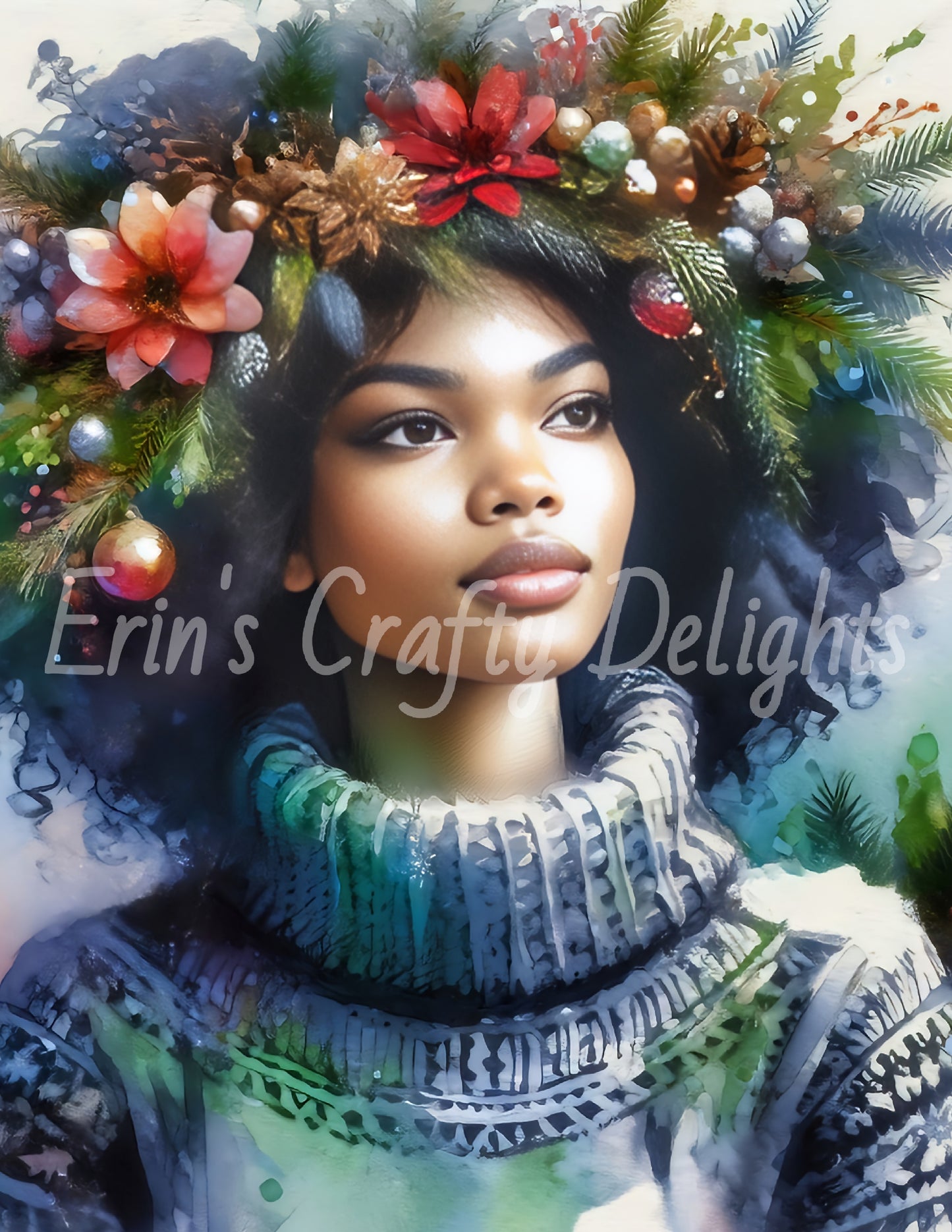 Christmas Woman Portrait 3