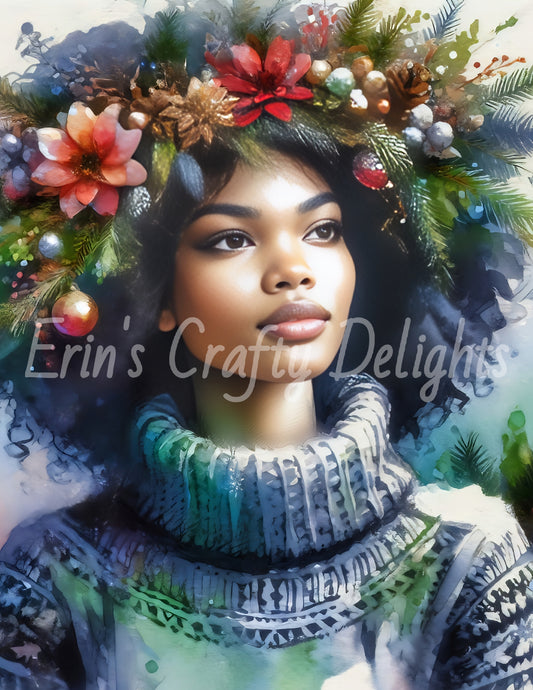 Christmas Woman Portrait 3